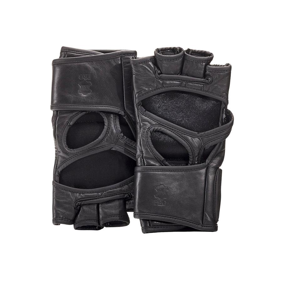 PRO Executive Black Leather MMA Gloves